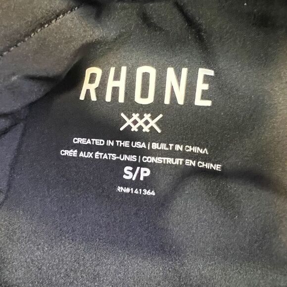 Rhone Athletic Shorts Mens Small Pull-On Black Mid-Rise Running Training - Picture 4 of 7